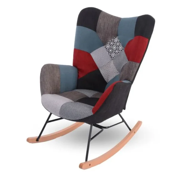 Fauteuil à Bascule Allaitement Scandinave 68x84x99.5