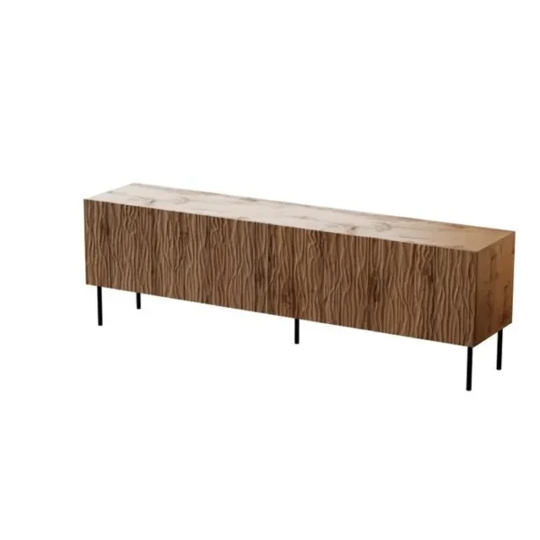 BB LOISIR Meuble TV 190x60x41 Cm Meuble Hi-fi Luxueux Sideboeard Sur Pied Wotan Artisan Younge