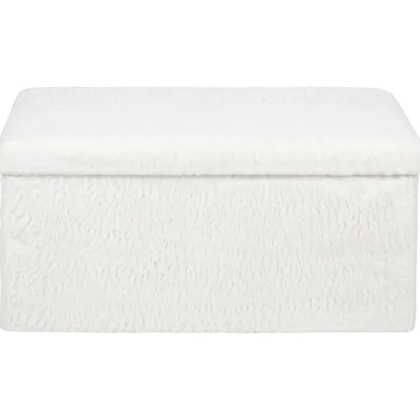 Banc coffre L. 76 - H 38 cm SWEETY Blanc