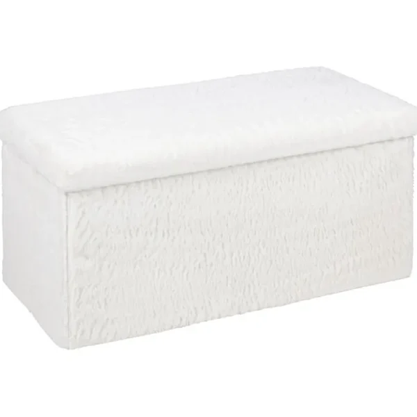 Banc coffre L. 76 - H 38 cm SWEETY Blanc