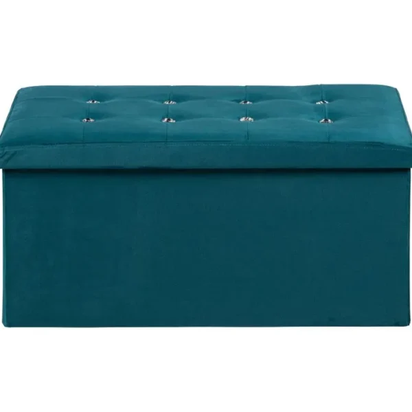 Banc coffre L. 76 - H 38 cm DIAMANT Bleu