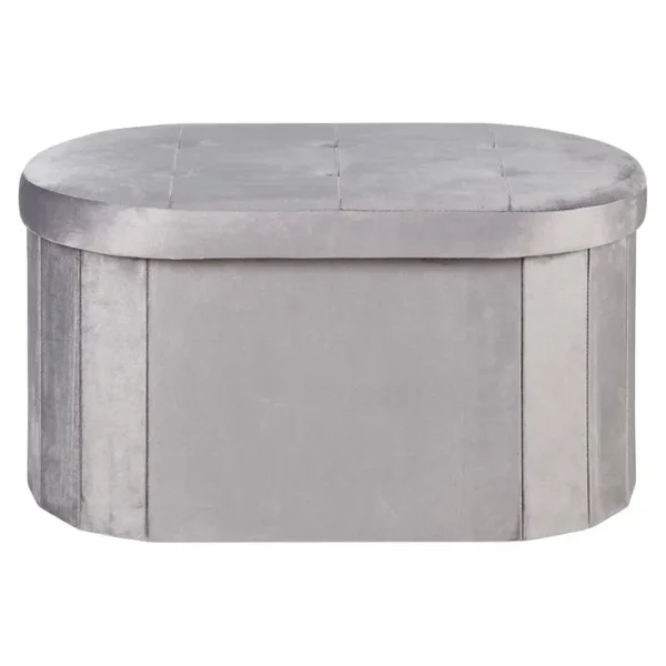 Banc pliable H. 38 cm VELVET Gris