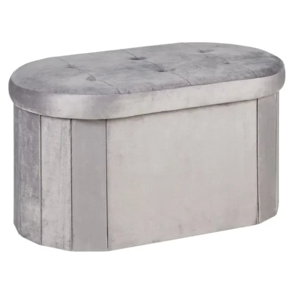 Banc pliable H. 38 cm VELVET Gris