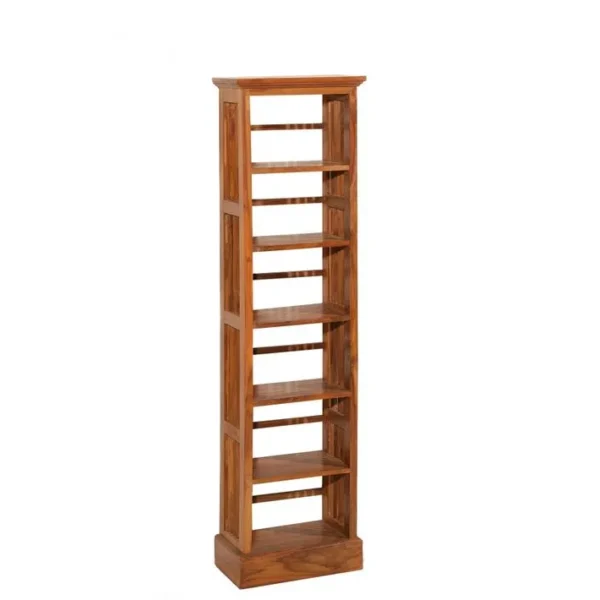 Ayan - Étagère Bibliothèque Marron 45 Cm Bois Teck