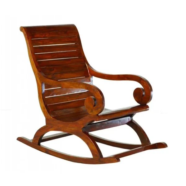 Eden - Rockingchair Marron Bois Mindi