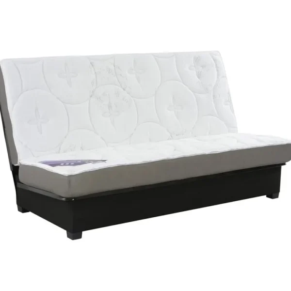 Banquette lit clic clac DUNLOPILLO KHARA LATEX 130 cm sans housse