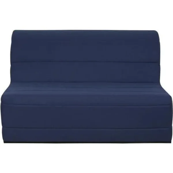 Banquette BZ 140 X 190 Cm Tissu Bleu Marine Melissa