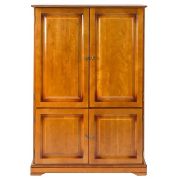 Armoire Informatique 4 Portes Merisier