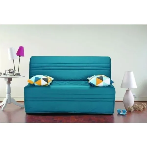 Banquette BZ Geometrico - Tissu Turquoise - L 143 X P 101 X H 95 Cm - Joe