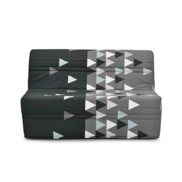 Banquette BZ - Tissu Gris Et Noir - L143 X P97 X H89cm - Joe