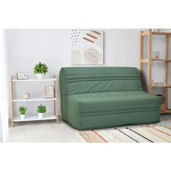 Banquette BZ Tissu Vert L 143 X P 97 X H 89 Cm Joe