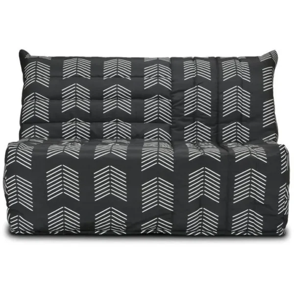 Banquette BZ - Tissu Chevrons - Couchage 138 X 188 X 12 Cm - Becci