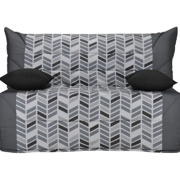 Banquette lit BZ STARFLEX CALIFORNIA 3 tissu trendy gris