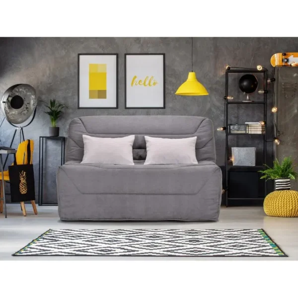 Banquette lit BZ BULTEX CALIFORNIA 3 tissu gris