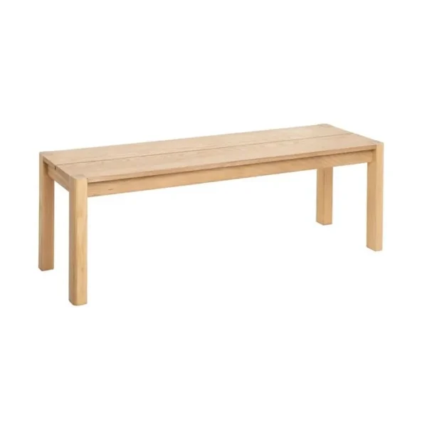 Banc En Bois De Frêne 140 X 35 X 45 Cm