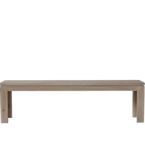 Banc En Bois Massif Chêne Blanchi L200 - Boston