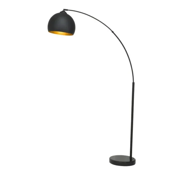 Lampadaire En Métal Contempo Chic - H. 175 Cm - Noir