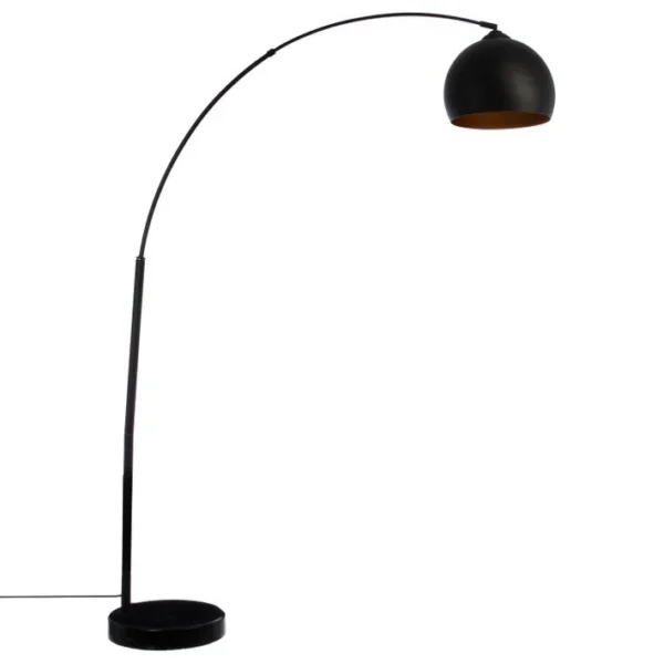 Lampadaire En Métal Contempo Chic - H. 175 Cm - Noir