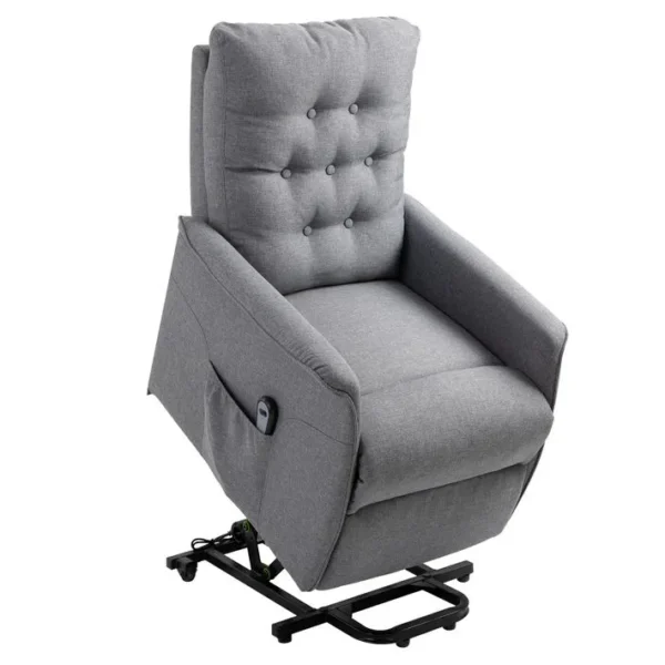 Fauteuil De Relaxation Électrique Fauteuil Releveur Inclinable Avec Repose-pied Ajustable Lin