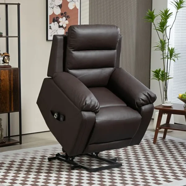 Fauteuil De Massage Releveur Électrique Réglable Pu Chocolat