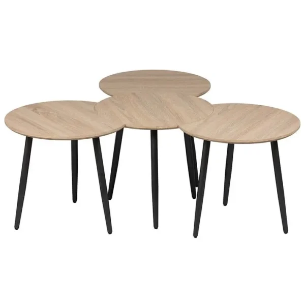 Tables Gigognes Modulables Aspect Bois - Faast