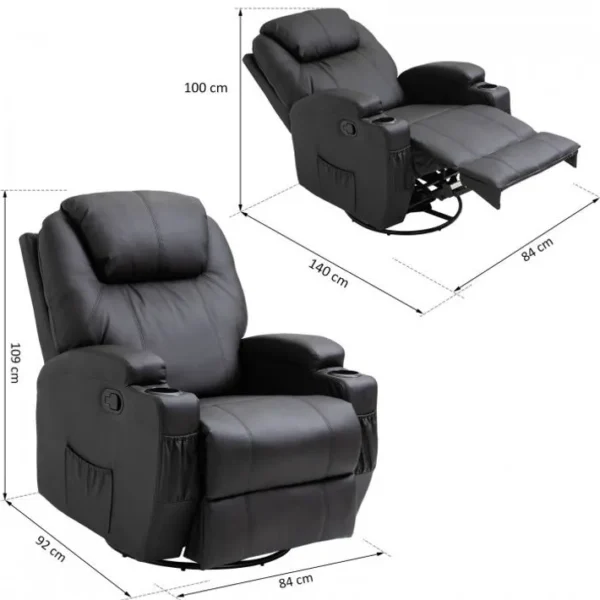 Fauteuil De Massage Tilac Noir