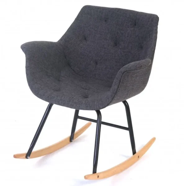 Fauteuil À Bascule Billy Tissu Gris