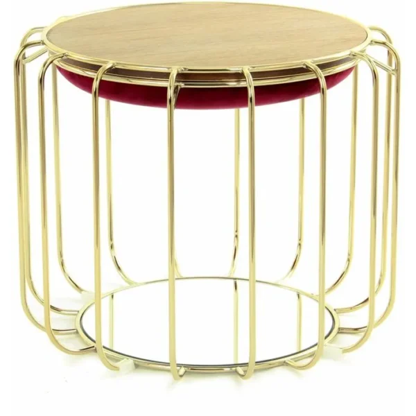 Table D?appoint Réversible Pouf Rouge