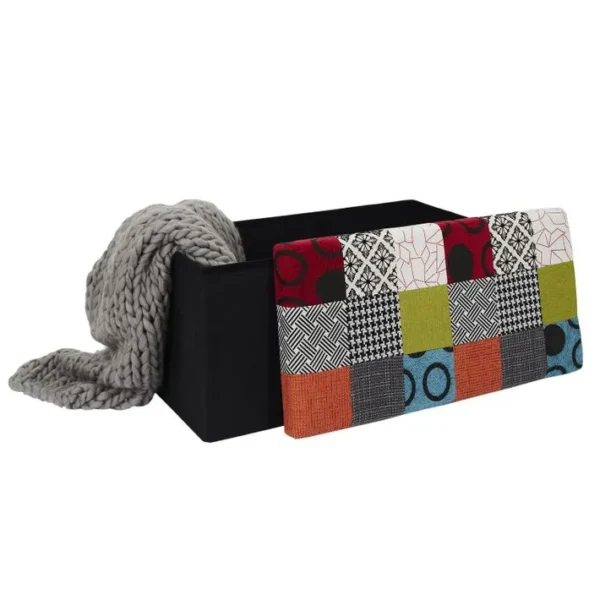 Coffre De Rangement Pliablepatchwork - Multicolor