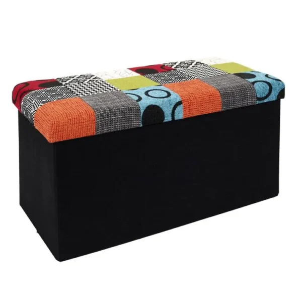 Coffre De Rangement Pliablepatchwork - Multicolor