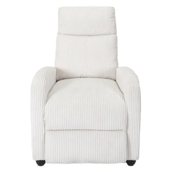 Fauteuil De Relaxation Côtelé scott 100cm Beige