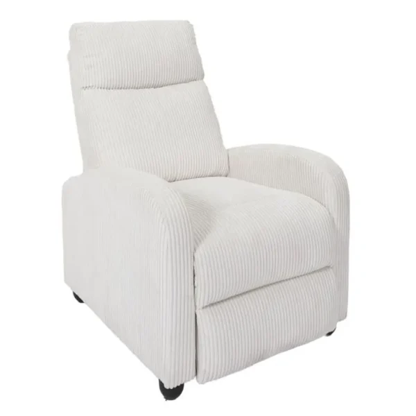 Fauteuil De Relaxation Côtelé scott 100cm Beige