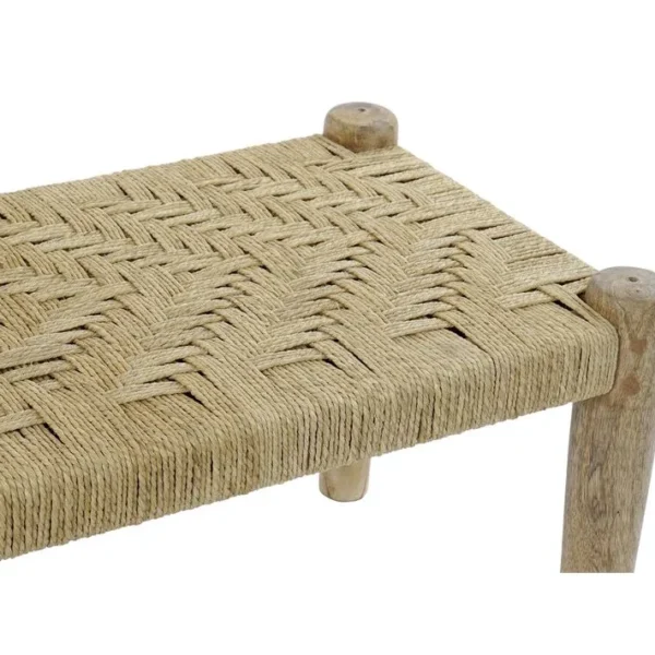 Banquette En Bois De Manguier Coloris Naturel - Longueur 88 X Profondeur 42 X Hauteur 39,5 Cm