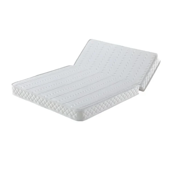 Matelas Ferme Pour Tous BZ 140x200 X 10 Cm + Oreiller Visco - Découpe Assise 60 Cm - 5 Zones De Con