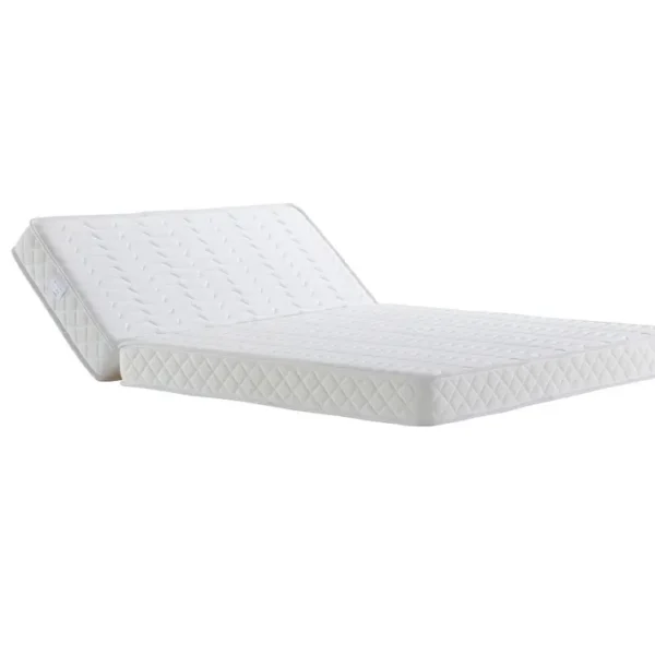 Matelas Ferme Pour Tous BZ 140x200 X 10 Cm + Oreiller Visco - Découpe Assise 60 Cm - 5 Zones De Con