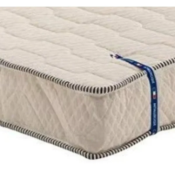 Matelas Ferme Clic Clac 130x190 Cm Avec Alèse 10 Cm 5 Zones Confort 100% Polyester Polyuréthane Hr