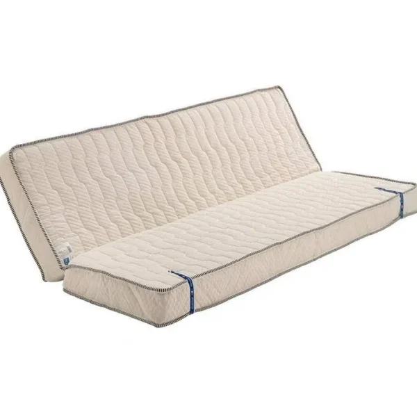 Matelas Ferme Clic Clac 130x190 Cm Avec Alèse 10 Cm 5 Zones Confort 100% Polyester Polyuréthane Hr