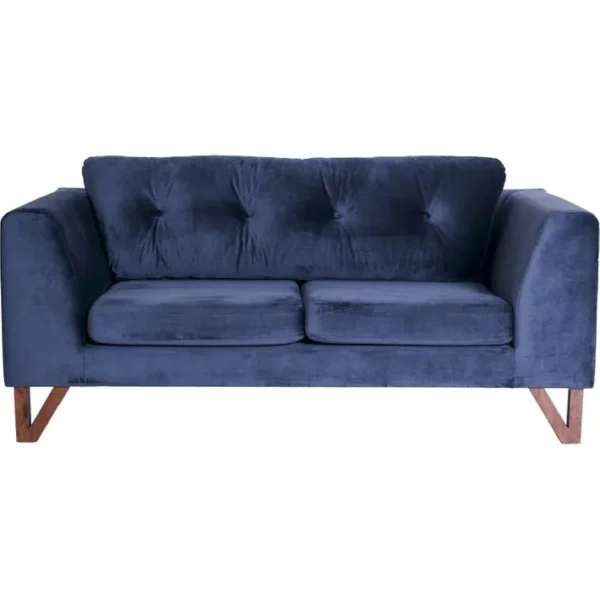 Sofa Tissu Bleu 180x97x68cm