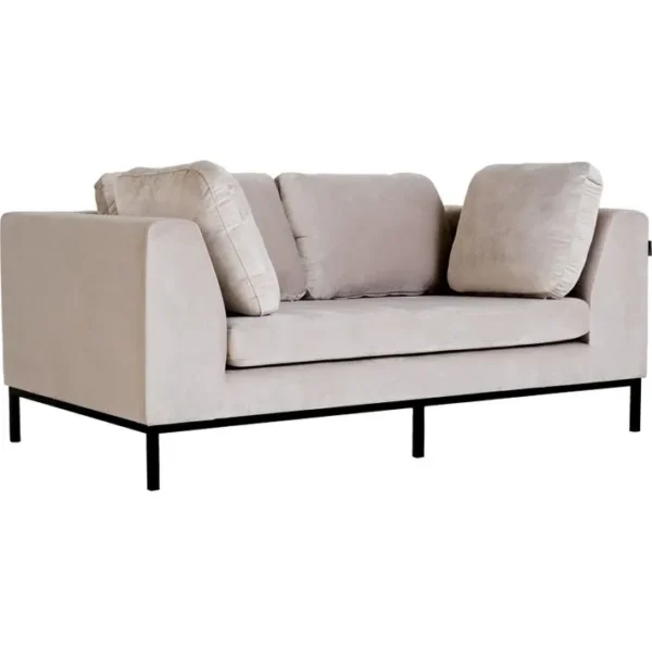 Sofa Métal Beige 171x98x69cm