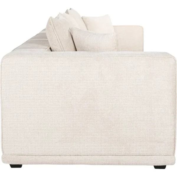 Sofa Lusso Chenille 3 Places Confort Beige