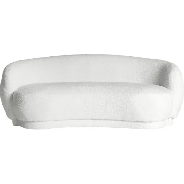 Sofa Élégant Wilthen Style Art Déco Blanc