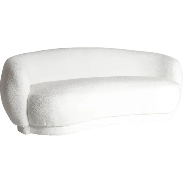 Sofa Élégant Wilthen Style Art Déco Blanc