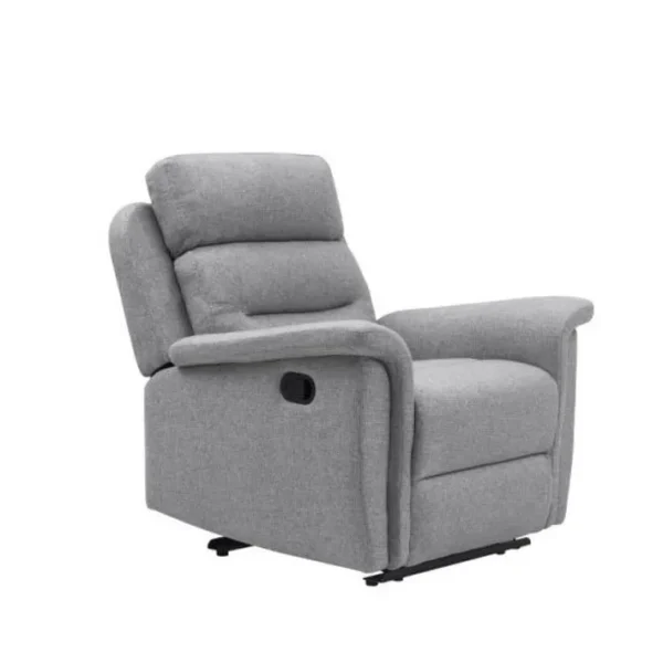 Fauteuil De Relaxation 1 Place En Tissu Gris Léon - Gris Clair