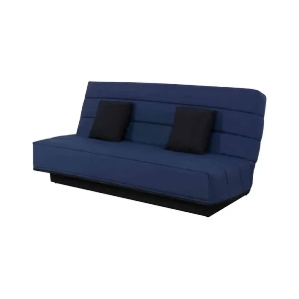 Banquette Clic-clac, Housse Et 2 Coussins Bleu Marine 120x190