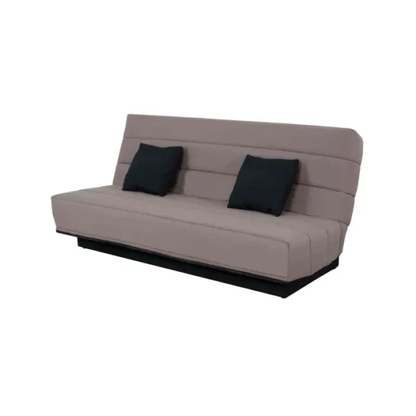 Banquette Clic-clac, Housse Et 2 Coussins Taupe 120x190