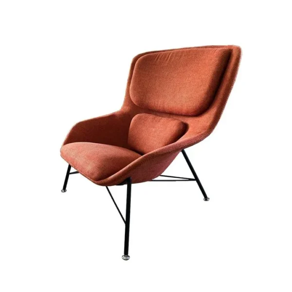 Rockwell - Fauteuil Design En Tissu Orange