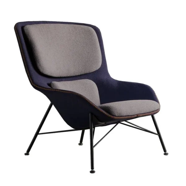 Rockwell - Fauteuil Contemporain Bicolore