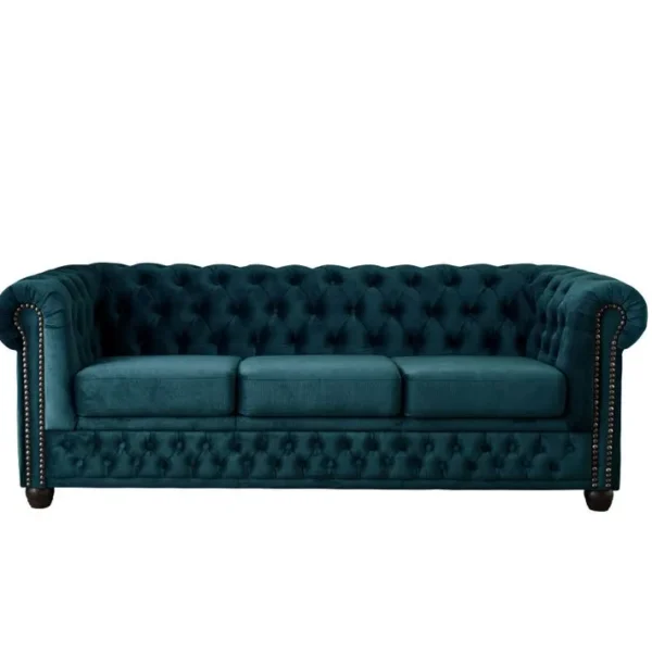 William - Canapé Chesterfield - 3 Places - En Velours