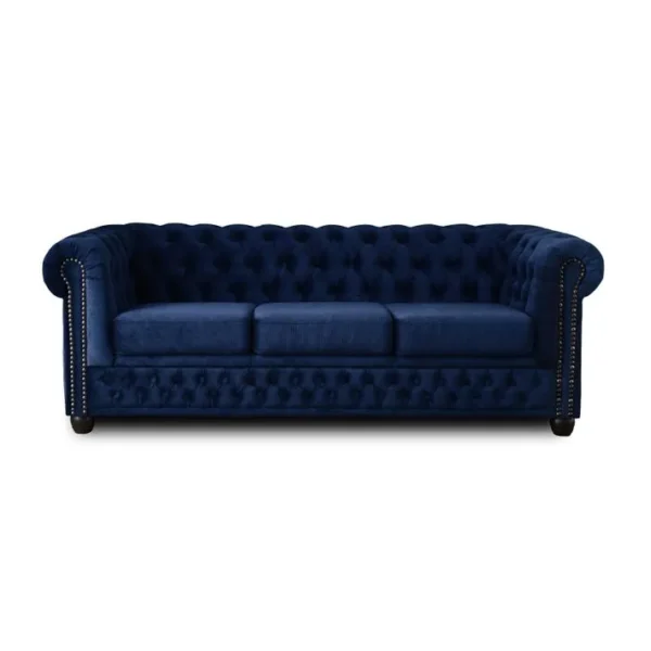 William - Canapé Chesterfield - 3 Places - En Velours