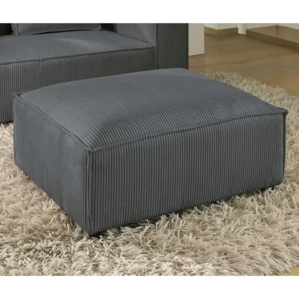 Stella - Pouf En Velours Côtelé - Style Contemporain